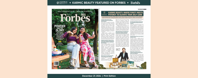 Karmic Beauty Featured on Forbes India
