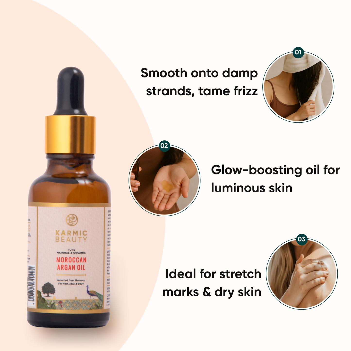 100% Pure, Natural & Organic Moroccan Argan Oil for Hair & Face
