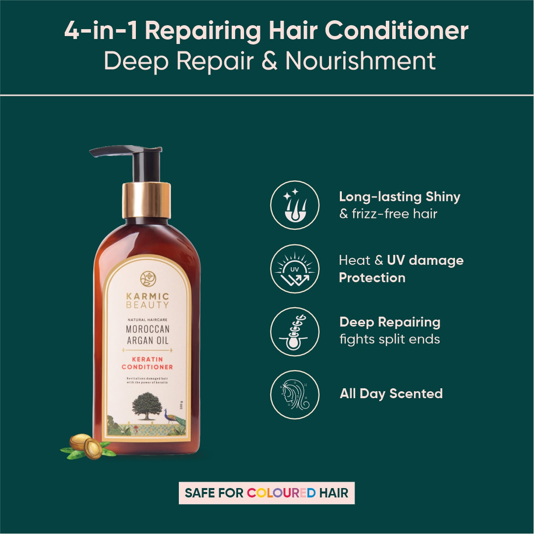 Revitalizing Hair Conditioner with Certified Organic Moroccan Argan Oil & Hydrolyzed Keratin