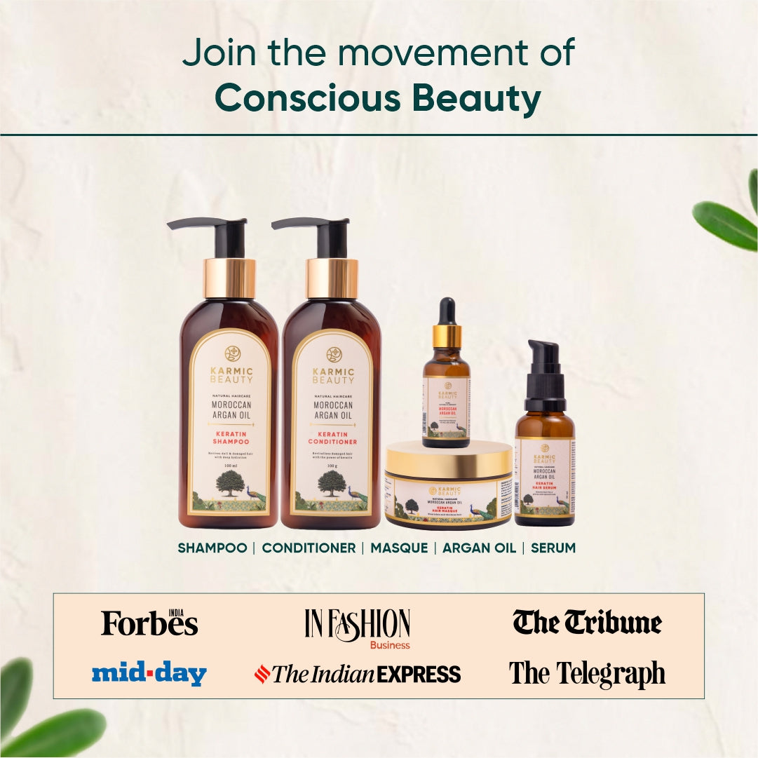 Botanical Bliss: Repair & Nourish Hair Ritual Set of Keratin Shampoo (100ml), Conditioner (100g), Masque (200g), Serum (100ml)