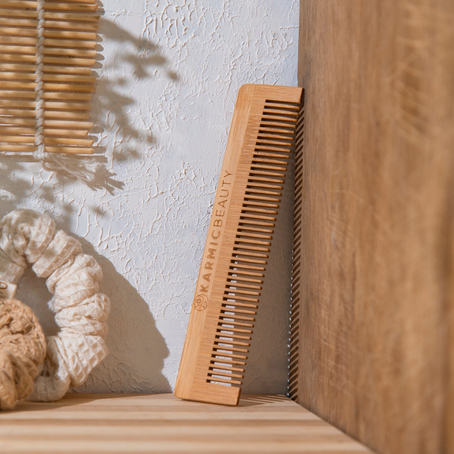 Karmic Beauty Indian Bamboo Wooden Comb (Mini Size)