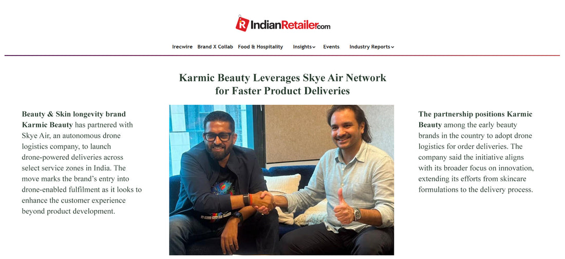 Skincare Drone Delivery in India: How Karmic Beauty Is Rethinking the Last Mile
