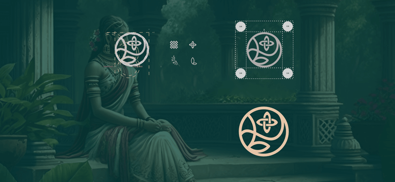 From Concept to Creation: Journey of Karmic Beauty Logo