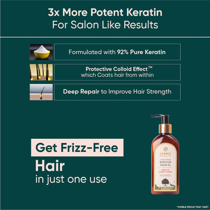 Revitalizing Hair Conditioner with Certified Organic Moroccan Argan Oil & Hydrolyzed Keratin