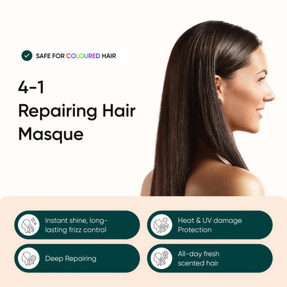 Smoothening Hair Serum with Certified Organic Moroccan Argan Oil & 100% Natural Keratin