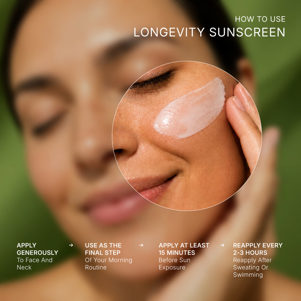 Longevity Sunscreen™ SPF 50 PA++++ with Photobiome™ Complex
