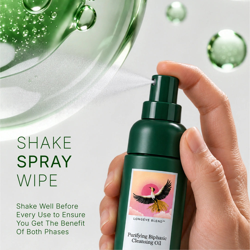 Purifying Biphasic Cleansing Oil Powered by LONGÈVE BLEND™
