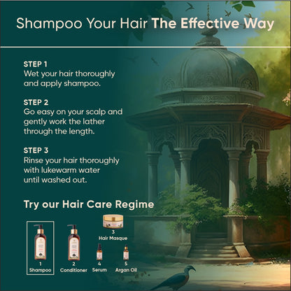 Reparing Hair Shampoo with Certified Organic Moroccan Argan Oil & Hydrolyzed Keratin