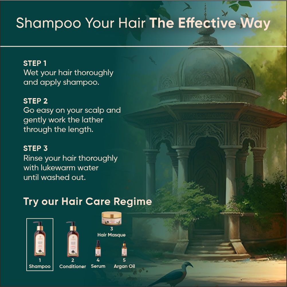 Reparing Hair Shampoo with Certified Organic Moroccan Argan Oil & Hydrolyzed Keratin