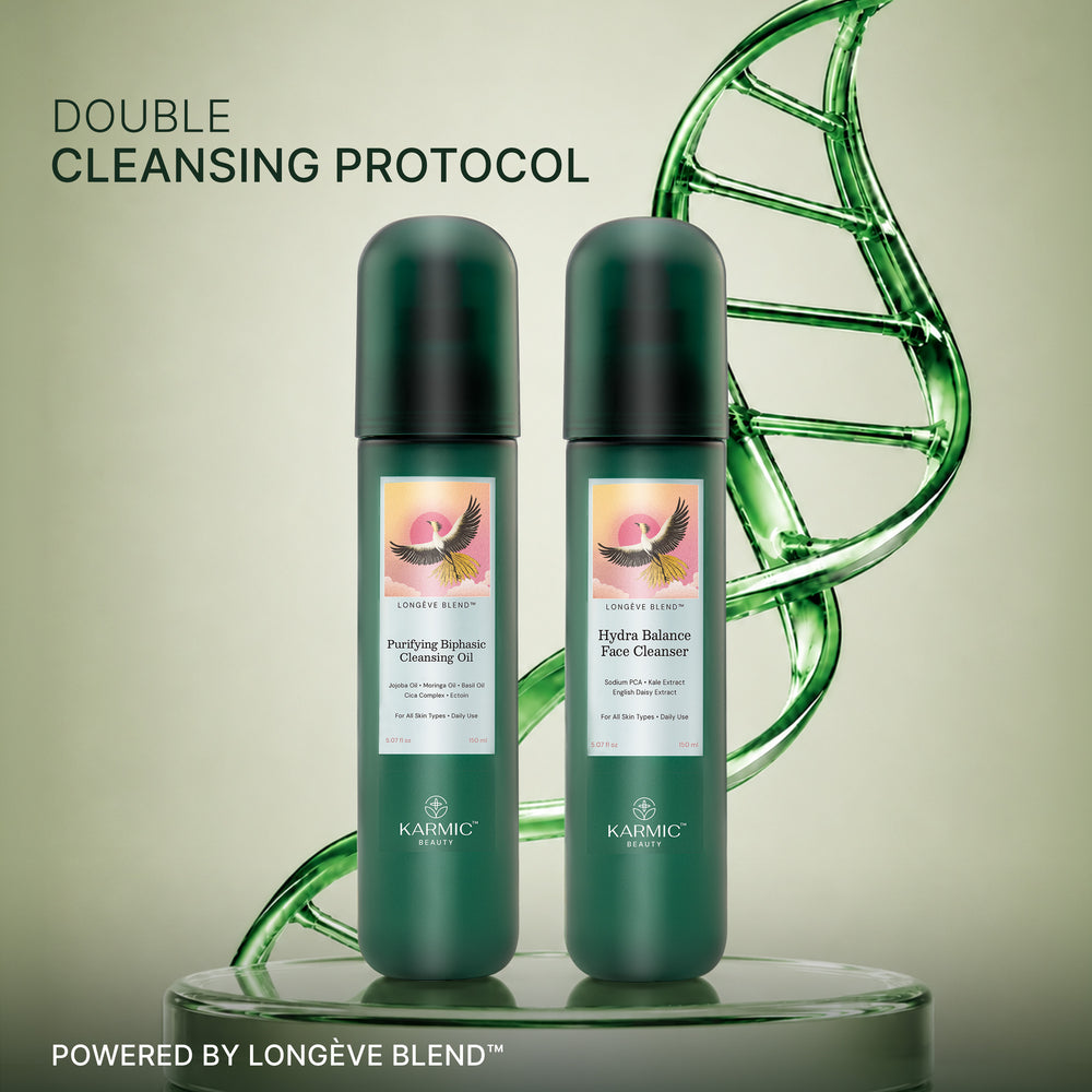 Double Cleansing Ritual Powered by LONGÈVE BLEND™