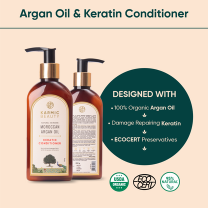 Organic Moroccan Argan Oil & Keratin Hair Conditioner