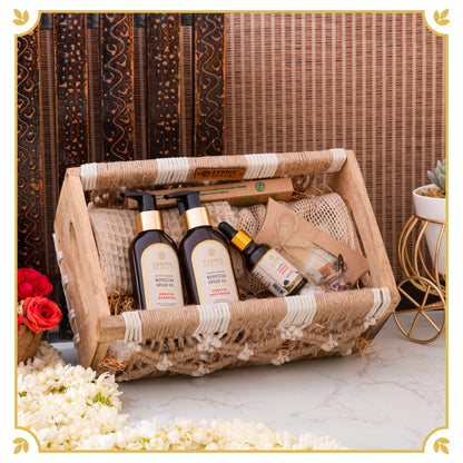 Premium and Luxurious Gift Hamper of Earthy Elegance Ensemble by Karmic Beauty