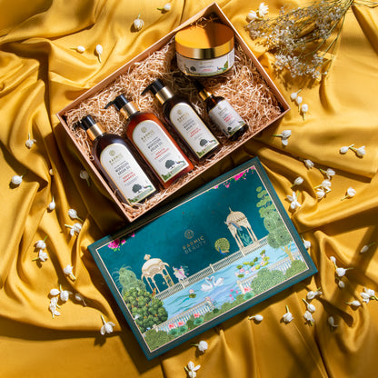 Luxurious Hair Care combo of Karmic Beauty encased in a box