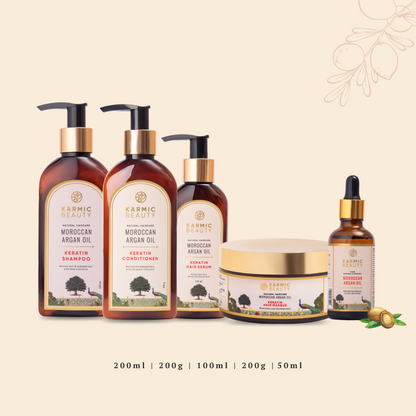 Karmic Beauty Heritage collection all items with their net content amount mentioned