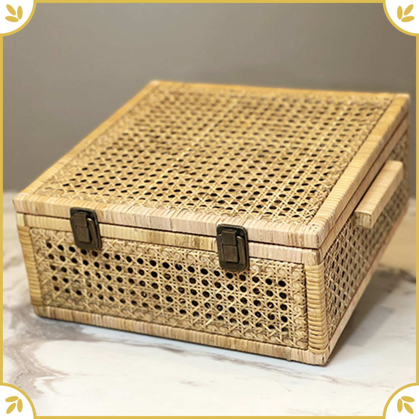 Rattan Keepsake Chest