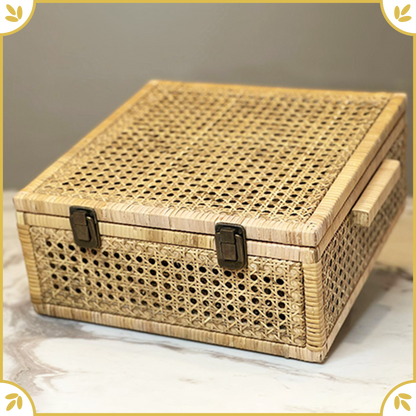 Rattan Keepsake Chest