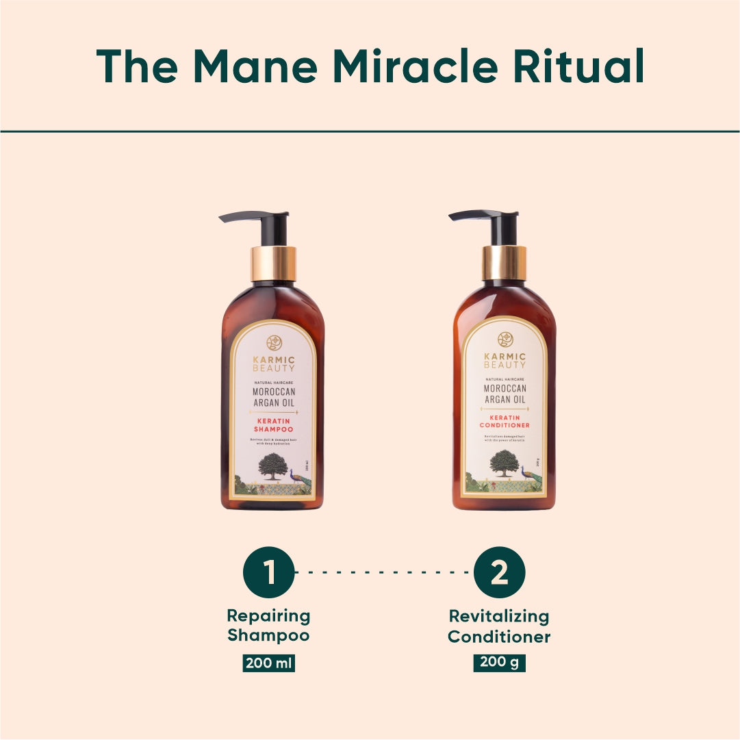 Mane Miracle: Shampoo (200ml) & Conditioner (200g) Combo