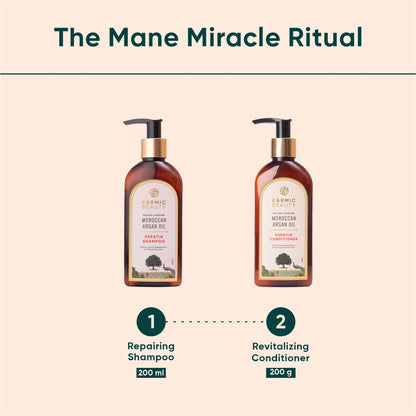 Mane Miracle: Shampoo (200ml) & Conditioner (200g) Combo
