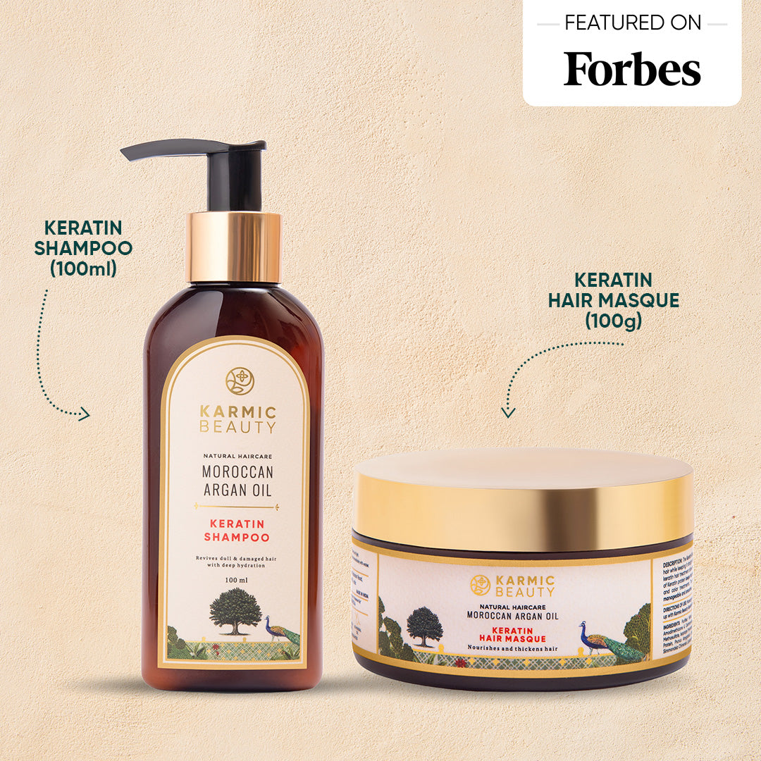 Frizz Fix Hair Smoothening Combo of Keratin Shampoo (100ml) & Hair Masque (100g)