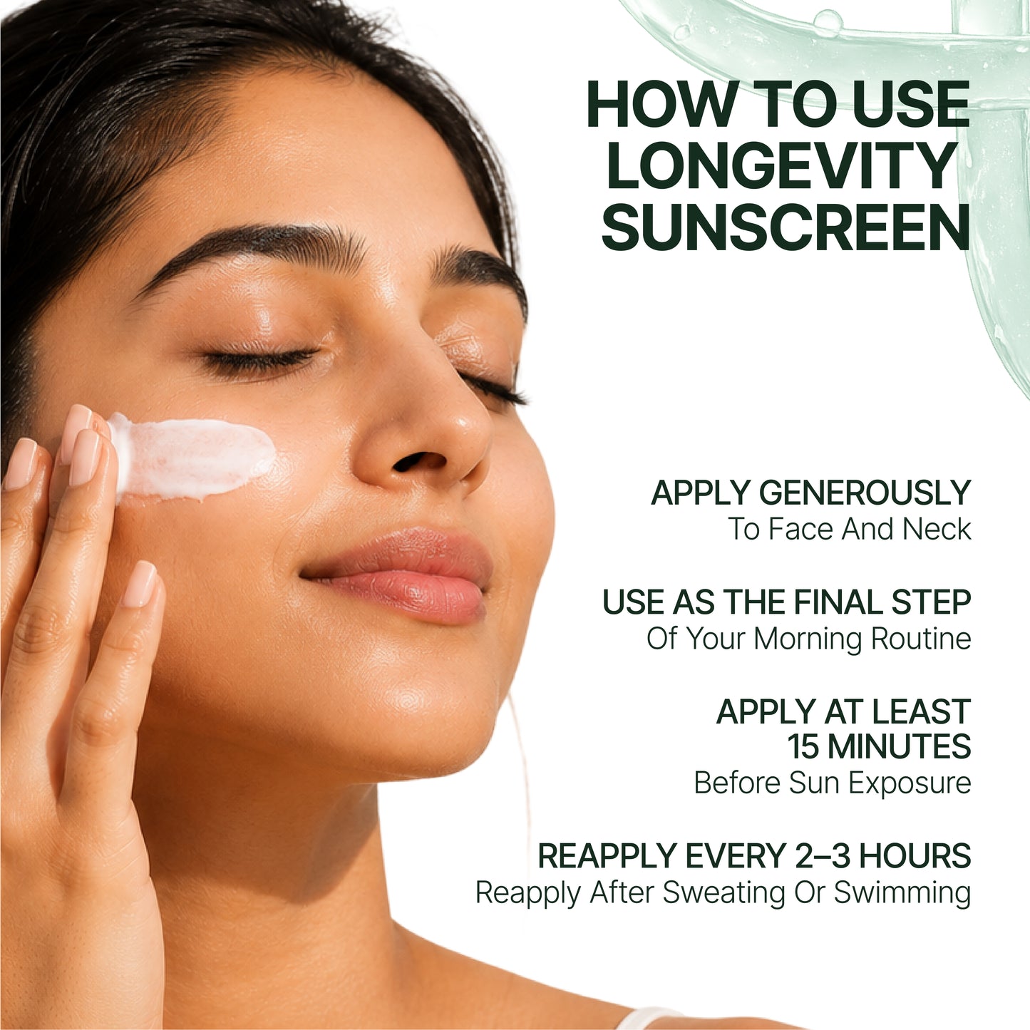 Longevity Sunscreen Spf 50 PA++++ with Photobiome™ Complex & ENCAPSULATED New Generation Filters