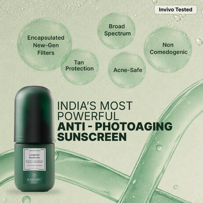 Longevity Sunscreen™ Spf 50 PA++++ with Photobiome™ Complex