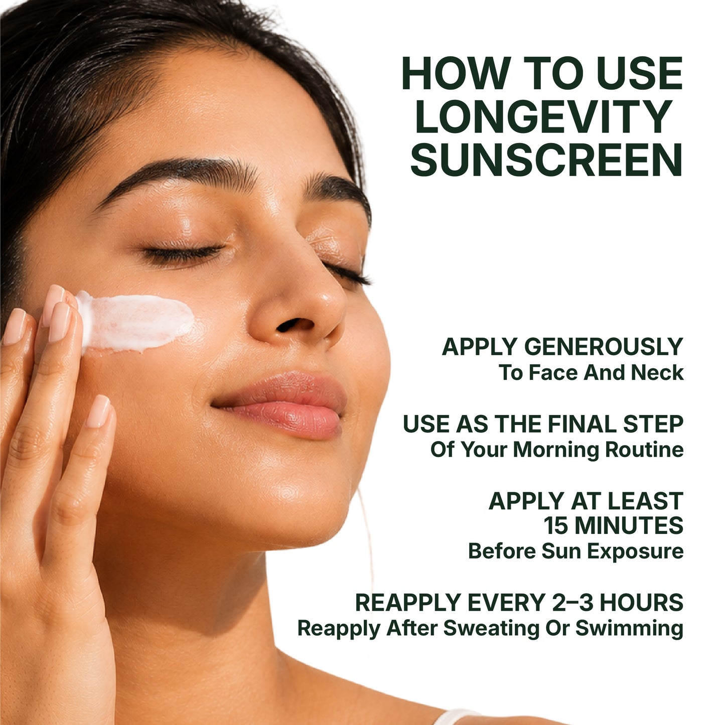 Longevity Sunscreen™ Spf 50 PA++++ with Photobiome™ Complex