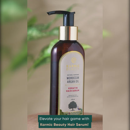 Organic Moroccan Argan Oil & Keratin Hair Serum